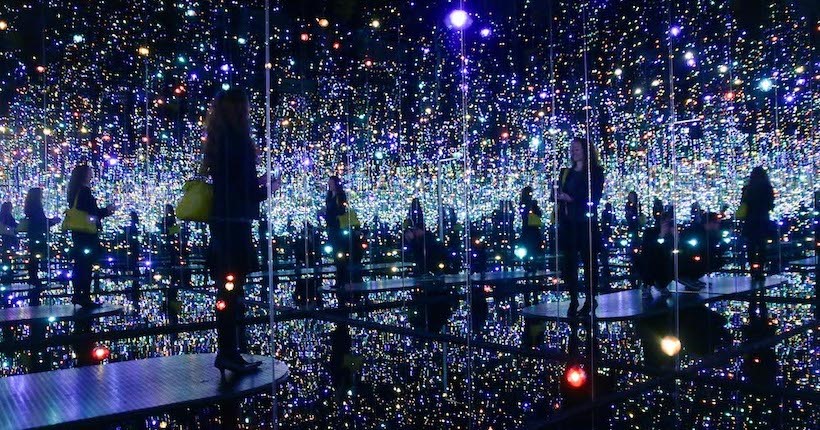 Yayoi Kusama from home