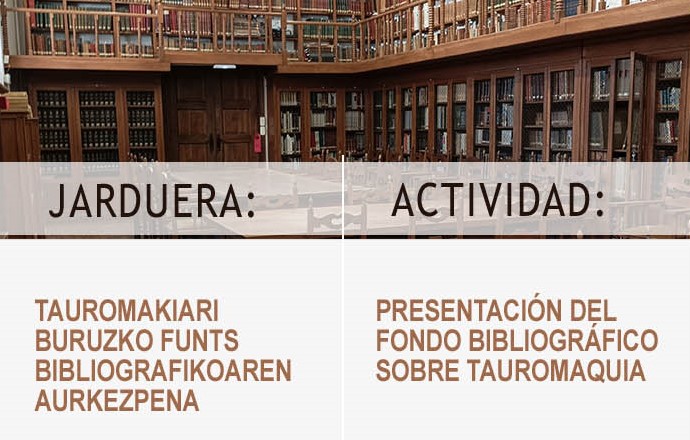 Presentación del fondo bibliográfico sobre tauromaquia